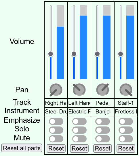 Track controls